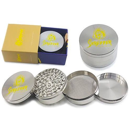 Shredder - Grinder (3")(75mm) Transform your herb grinding experience with the Shredder - Grinder. This 4-piece grinder, boasting a robust Heavy Duty build and a generous 76mm size, is the epitome of strength and precision in herb preparation.