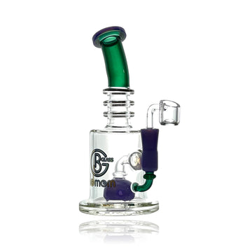 Introducing the 8" BigMom Smoking Water Pipe – A Fusion of Elegance and Functionality in Regal Purple