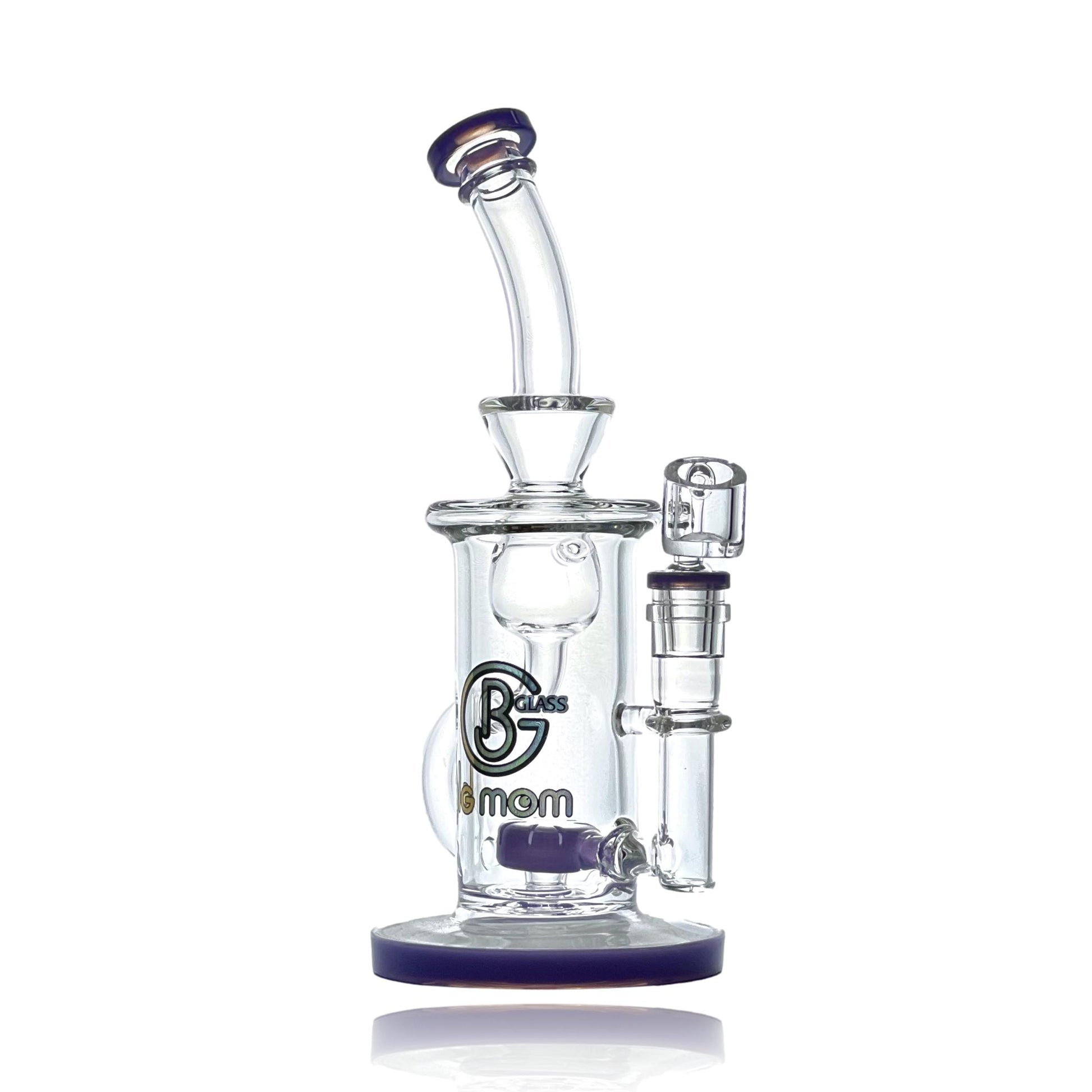 The Encore Color Showerhead Dab Rig is a high-quality, reasonably-priced dab rig that has a relatively small body and a beautifully colored showerhead percolator. The bent neck and widened lip of this piece make it easy to use and help to reduce splashback. The broad flat base and thick main chamber provide increased stability and durability. This pipe's compact size makes it the ideal option for your daily dab sesh, whether it be at home or on the go! 