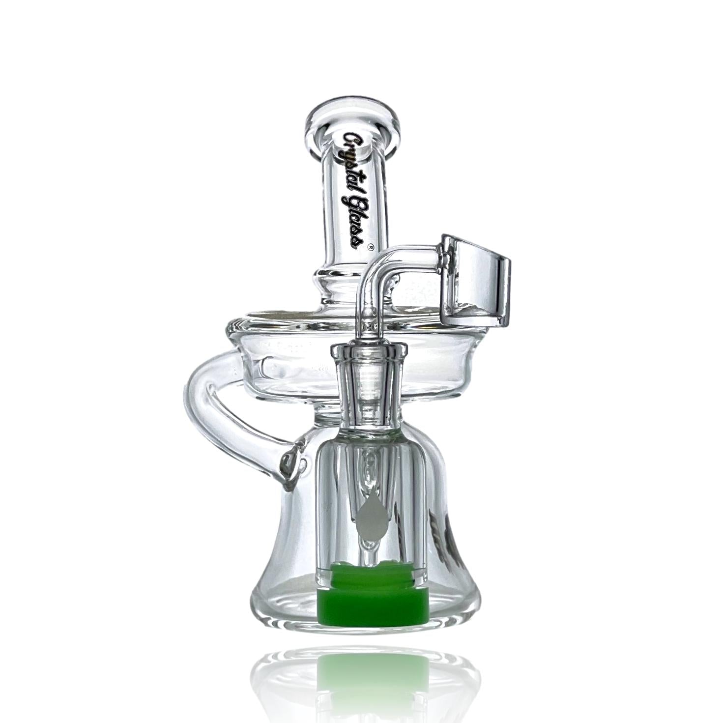 Introducing the Crystal Glass Recycler Dab Rig with Reclaimer – Elevate Your Concentrate Experience  Immerse yourself in the world of premium concentrate consumption with our Crystal Glass Recycler Dab Rig, featuring an innovative reclaimer for an unmatched and efficient dabbing experience. Crafted with precision and style, this dab rig is designed to elevate your concentrate sessions to a new level of satisfaction.