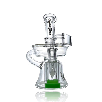 CRYSTAL GLASS RECYCLER DAB RIG WITH RECLAIMER