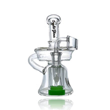 Load image into Gallery viewer, Introducing the Crystal Glass Recycler Dab Rig with Reclaimer – Elevate Your Concentrate Experience  Immerse yourself in the world of premium concentrate consumption with our Crystal Glass Recycler Dab Rig, featuring an innovative reclaimer for an unmatched and efficient dabbing experience. Crafted with precision and style, this dab rig is designed to elevate your concentrate sessions to a new level of satisfaction.
