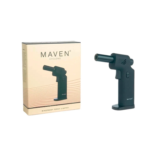 Introducing the latest sensation – the MAVEN Cyclone Tornado Premium Handheld Angled Single Jet Table Torch. A true game-changer, this torch combines elegance, power, and versatility, making it the perfect choice for aficionados who demand nothing but the best.