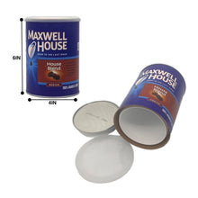 Load image into Gallery viewer, Experience the perfect blend of coffee connoisseurship and concealed storage with the Maxwell House Medium Roast Ground Coffee Stash Can. This ingenious stash can mirrors the appearance of the iconic Maxwell House coffee container, seamlessly integrating into your kitchen environment while discreetly concealing a hidden compartment for your personal items

