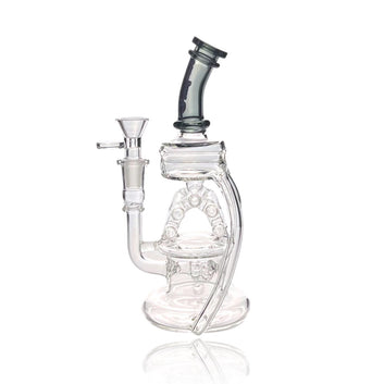 Kandy Clear Glass Bong Recycler Rig
