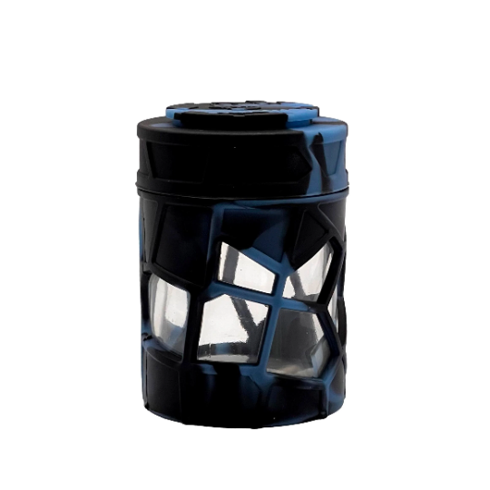 Introducing the Space King Stackable Silicone Glass Jar – the latest innovation in discreet and versatile storage. This silicone-covered glass stash jar, adorned with a child-proof lid, is not just storage; it's a stylish addition to the Space King family. Let's explore the features that make this jar a game-changer: