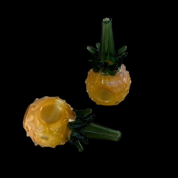 5" PINEAPPLE CHUILLUM GLASS HAND PIPE