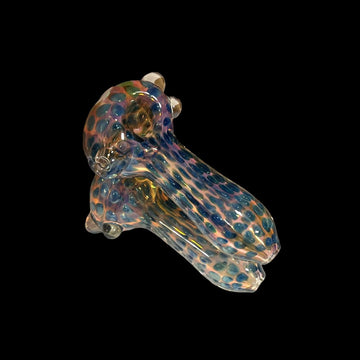5" GOLD SHUTTLE GLASS HAND PIPE