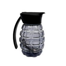 Load image into Gallery viewer, Arsenal Military Grenade Airtight Jar W/LED Light &amp; Magnifying Glass black
