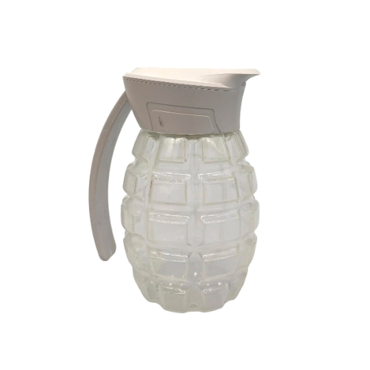 Arsenal Military Grenade Airtight Jar W/LED Light & Magnifying Glass white