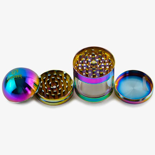 Shredder - Bullet Grinder (2.2")(55mm) Experience precision and power with the Shredder - Bullet Grinder. This 4-piece marvel features a Heavy Duty build, a compact 55mm size, and a bullet-inspired design for a grinding experience that packs a punch.