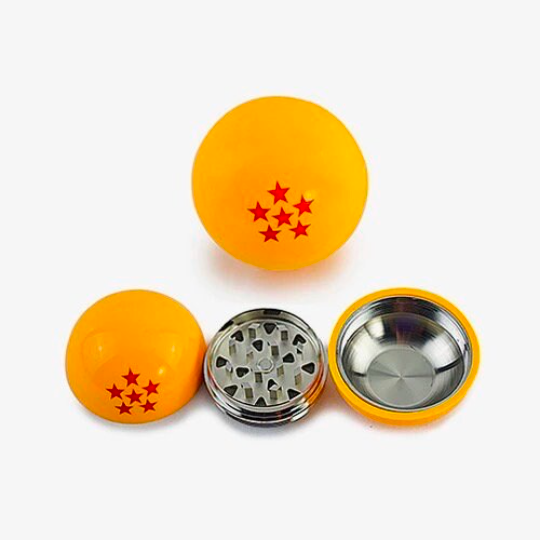 Yellow Ball Dragon Ball Z Themed Grinder - 3 piece with catcher 2.0