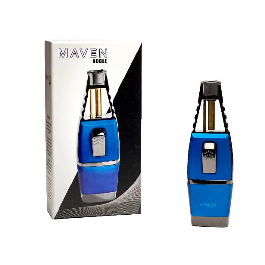 Welcome to luxury and precision combined – introducing the Maven Noble Premium Handheld Butane Torch. Elevate your experience with a torch meticulously crafted for those who appreciate finesse and functionality. Blue