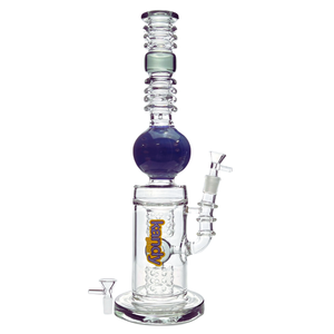 KANDY GLASS DONUT PERC WATER PIPE