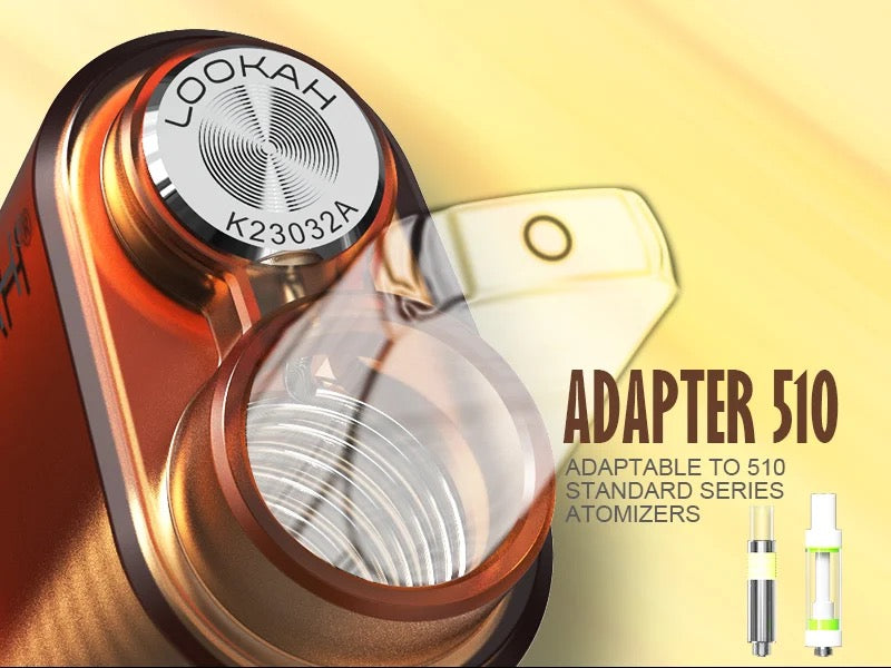 Introducing the LOOKAH Turtle 510 Thread Vape Pen Battery:  Best vape pen battery from Lookah, compatible with most 510