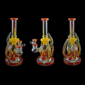 Tattoo Glass Spikes on Fire Water Pipe