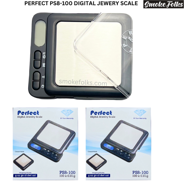 PERFECT DIGITAL JEWELRY SCALE PS8-100 mian picture with all items come with scale 