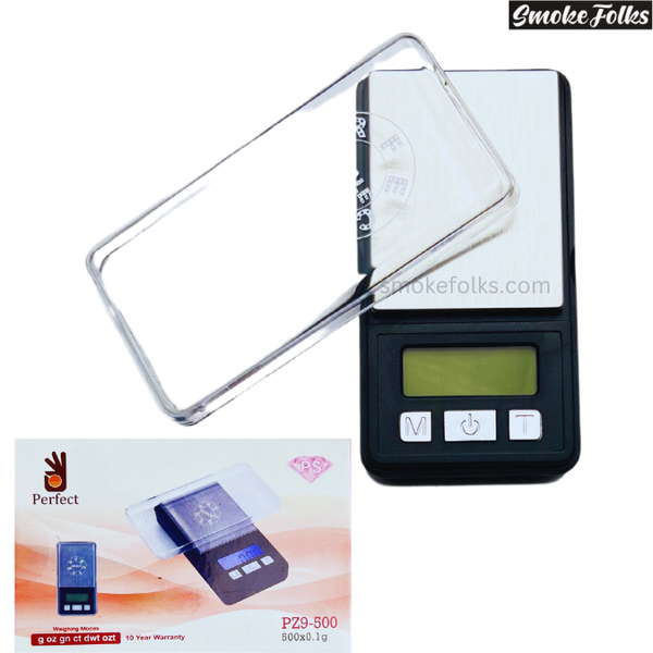 Perfect Digital Jewelry Scale PZ9-500 front side image of the scale 