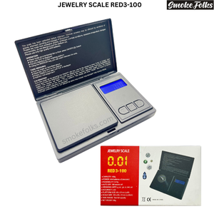 RED3-100 0.01 JEWELRY SCALE main image show all items come with scale 
