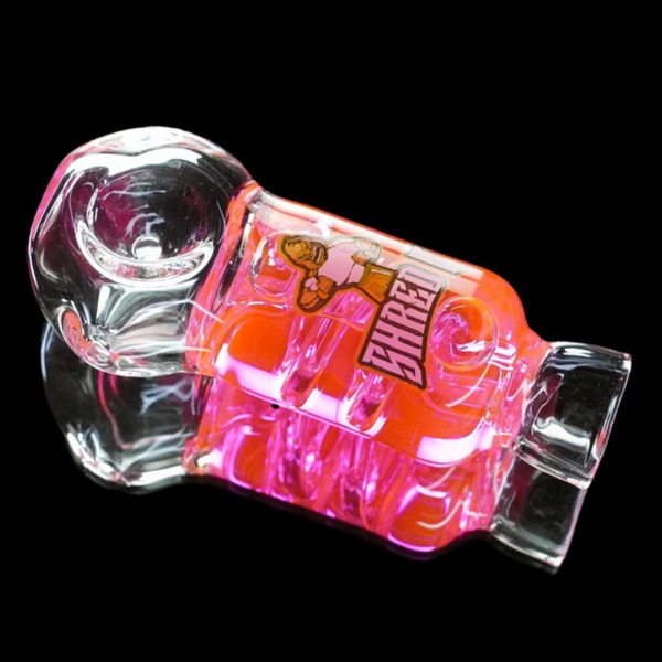 SHRED IT FREEZE GLASS HAND PIPE