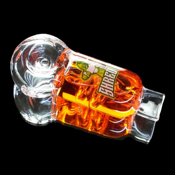 SHRED IT FREEZE GLASS HAND PIPE