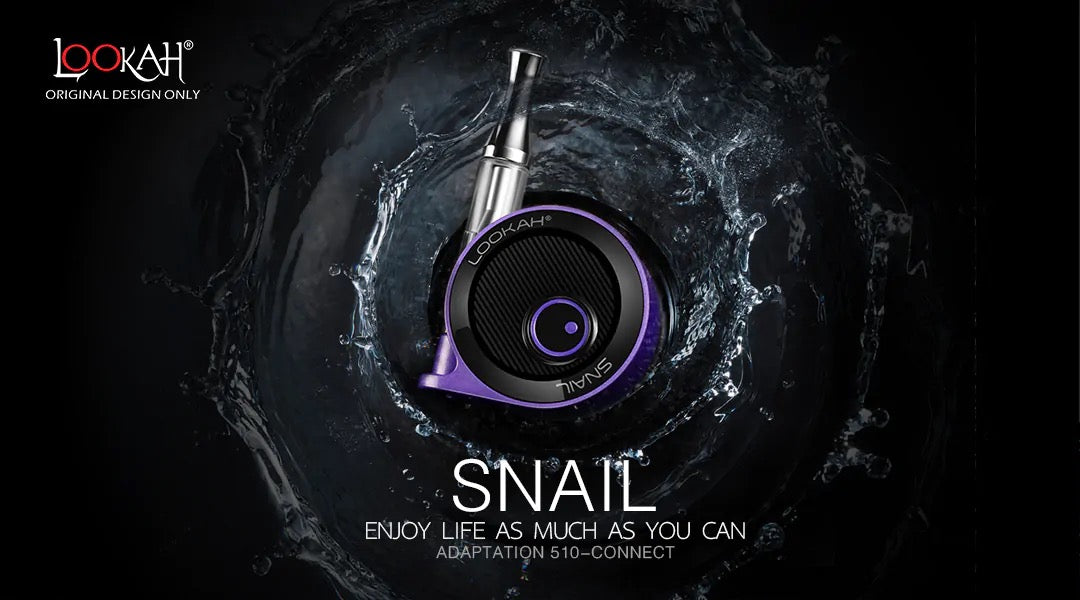 The LOOKAH Snail 2.0 is your go-to 510 thread battery for oil concentrate cartridges like Exotic Carts and Smartcarts.