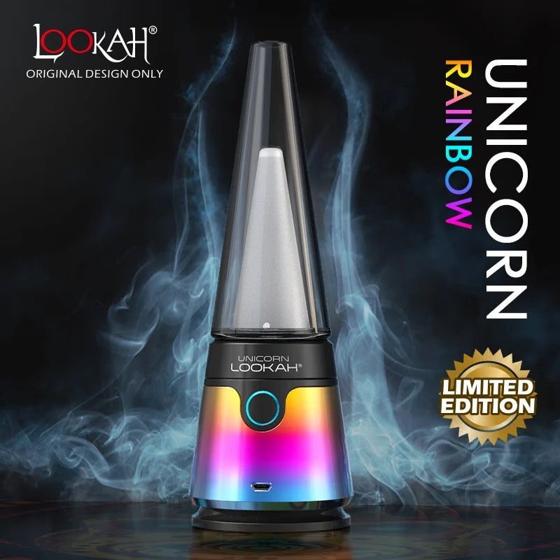 The Lookah Unicorn 2.0 Portable E-rig offers a revolutionary dabbing experience with its quartz coils, glass bubbler, and unique design. Smoke Folks&nbsp;