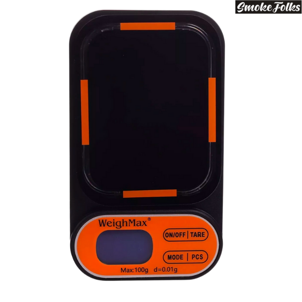 Weighmax L2 100 X 0.01G LED Digital Scale orange front side image 