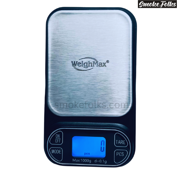 Weighmax 2T-1000 X 0.1G LED Digital Scale black color front side image 