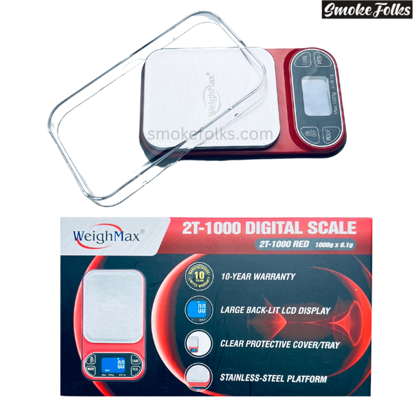 Weighmax 2T-1000 X 0.1G LED Digital Scale red color main image 