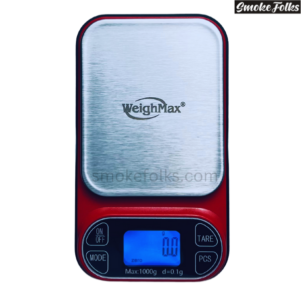 Weighmax 2T-1000 X 0.1G LED Digital Scale red color front side image 