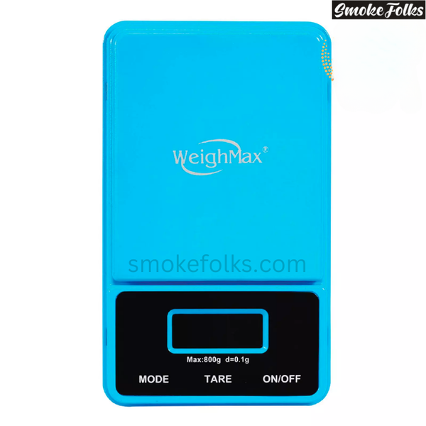 Weighmax NJ-800 Digital Pocket Scale blue color front image 