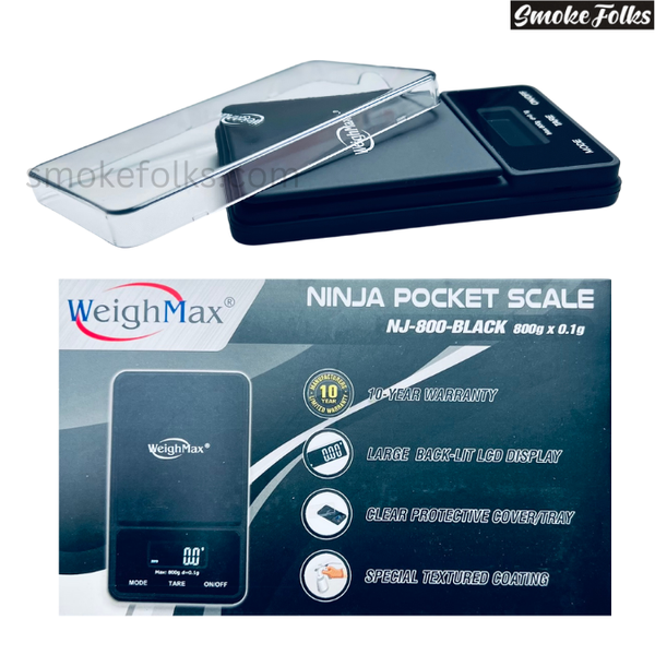 Weighmax NJ-800 Digital Pocket Scale black color main image 