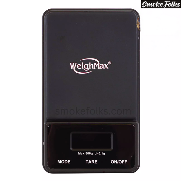 Weighmax NJ-800 Digital Pocket Scale black color front image 