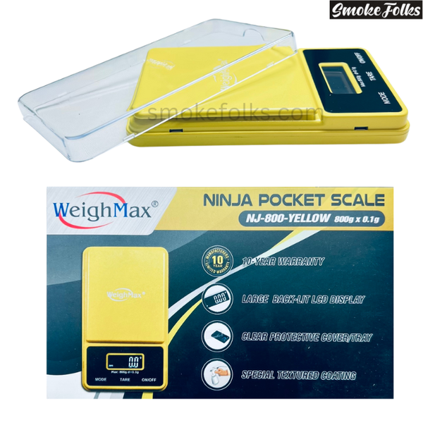 Weighmax NJ-800 Digital Pocket Scale main image of yellow color 