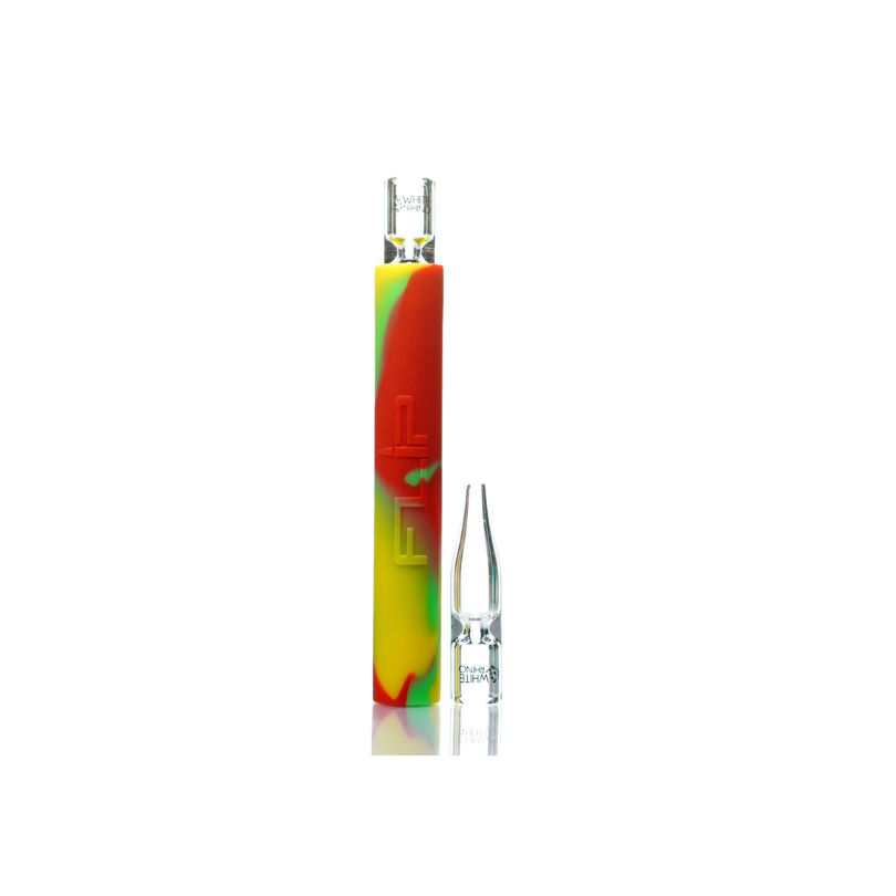 White Rhino Flip 2-in-1 Nectar Collector Smoke Folks White Rhino Flip 2-in-1 Nectar Collector Smoke Folks