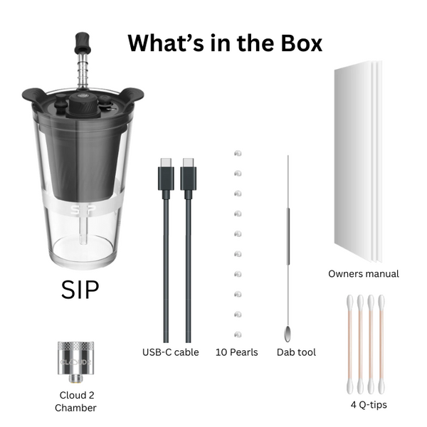 YOCAN BLACK SIP WAX VAPORIZER WHAT IS IN THE BOX 