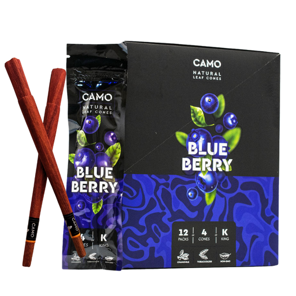 camo natural leaf cone blueberry box and two lose piece 