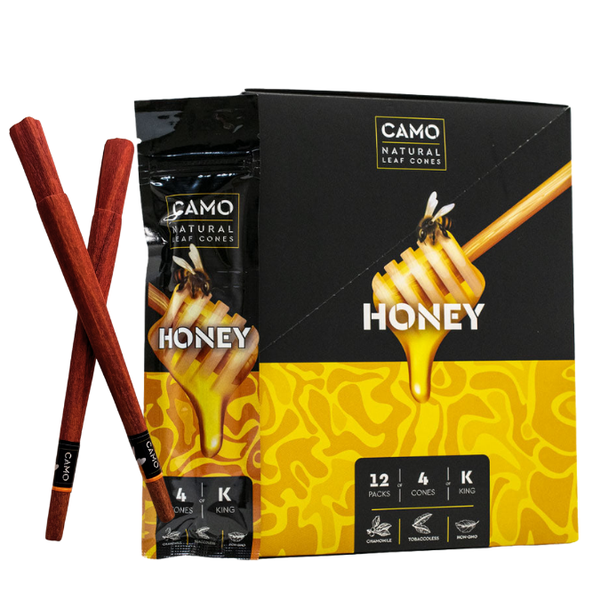 camo natural leaf cone honey box and two lose pack