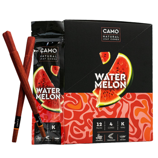 camo natural leaf cone watermelon box with two lose pack