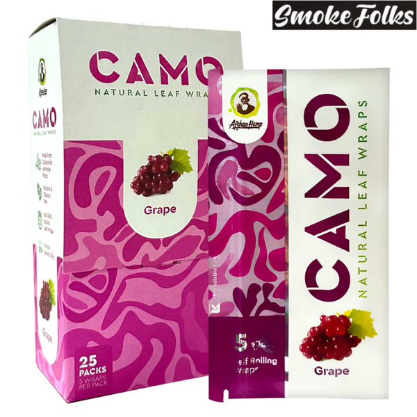 camo natural leaf wraps grape box 