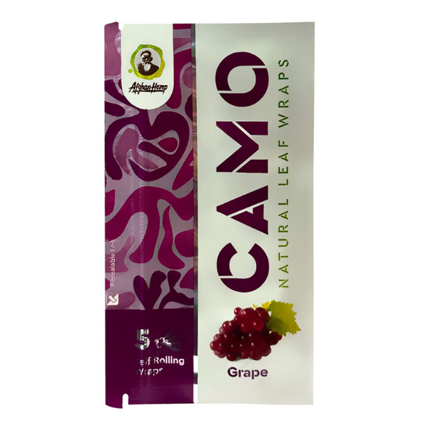 camo natural leaf wraps grape one pack