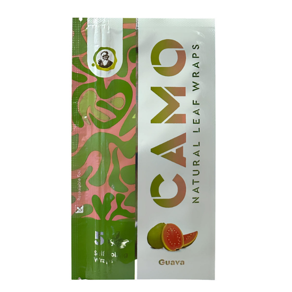 camo natural leaf wraps guava one pack