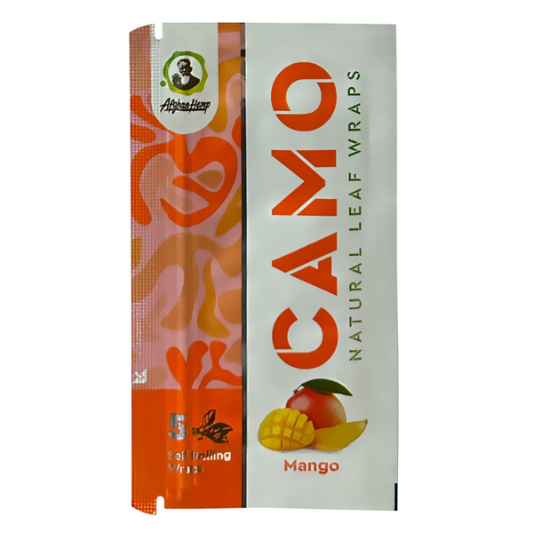 camo natural leaf wraps mango one pack