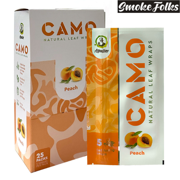 camo natural leaf wraps peach box 