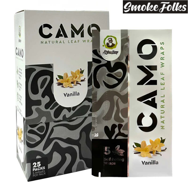 camo natural leaf wraps vanilla one box 