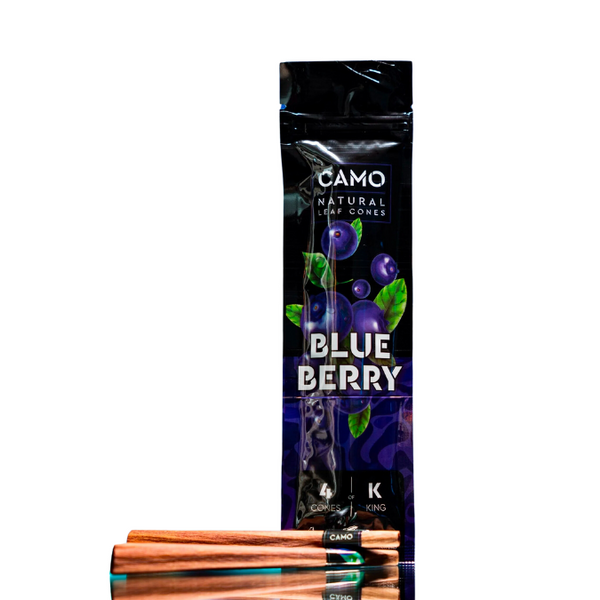 CAMO PRE-ROLLED CONES - 4 PACK SAMPLER – CAMO Natural Wraps BLUE BERRY