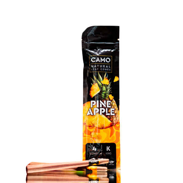 CAMO PRE-ROLLED CONES - 4 PACK SAMPLER – CAMO Natural Wraps PINE APPLE 