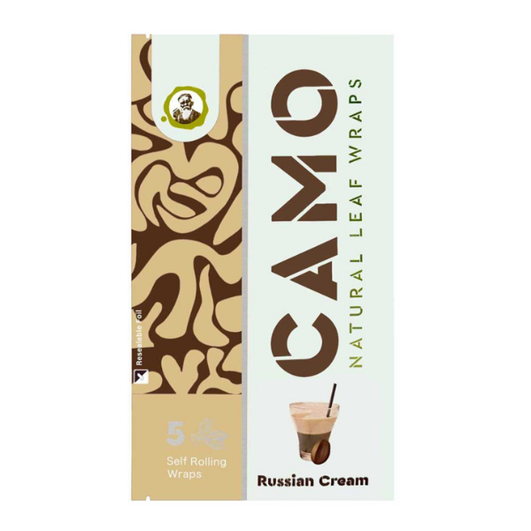 camo natural leaf wraps russian cream pack