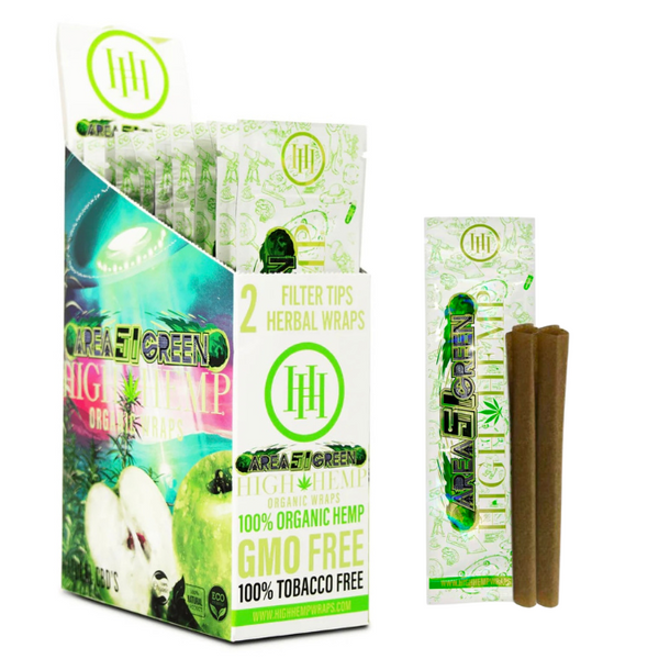 High Hemp area 51 green wraps 